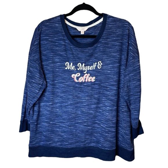 Secret Treasures Other - 5 for $25🔥Secret Treasures “Me, Myself, & Coffee” Pajama Shirt XL (16-18)